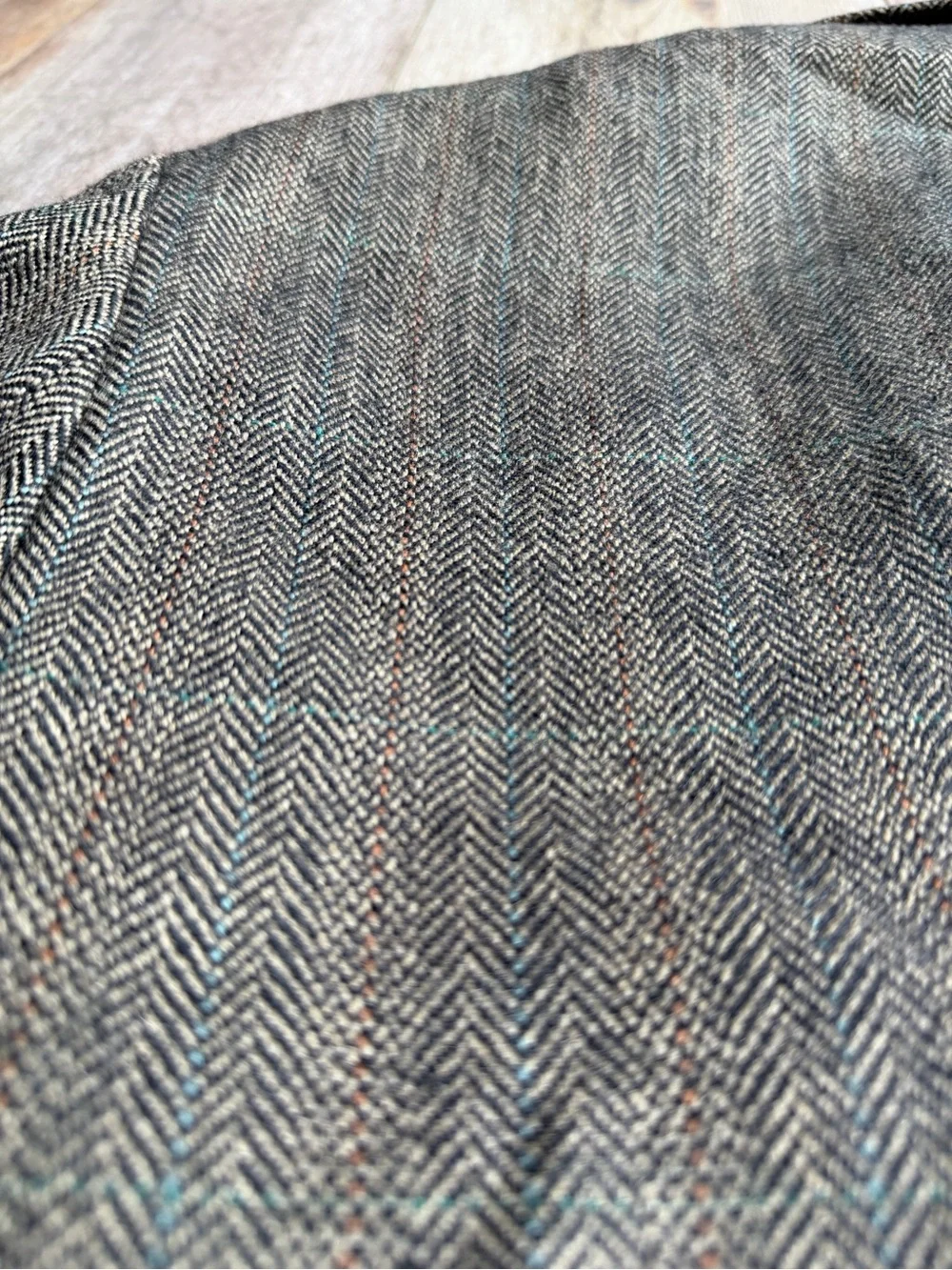Chaps Ralph Lauren Brown Wool Herringbone Sport Coat Size 42R